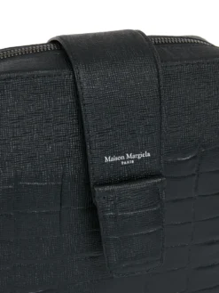 Homme Maison Margiela Sac Porté épaule En Cuir à Détails De Coutures -Épure Mode Promos Boutique 19783856 50651289 1000