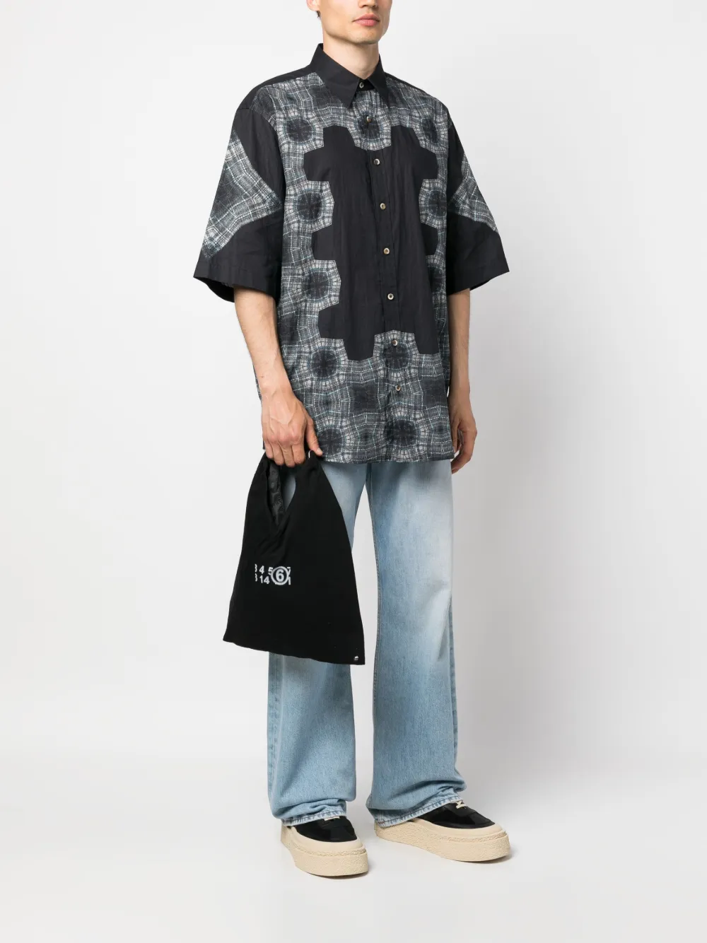 Homme MM6 Maison Margiela Sac Cabas à Imprimé Signature 2 Homme MM6 Maison Margiela Sac Cabas à Imprimé Signature – Image 2