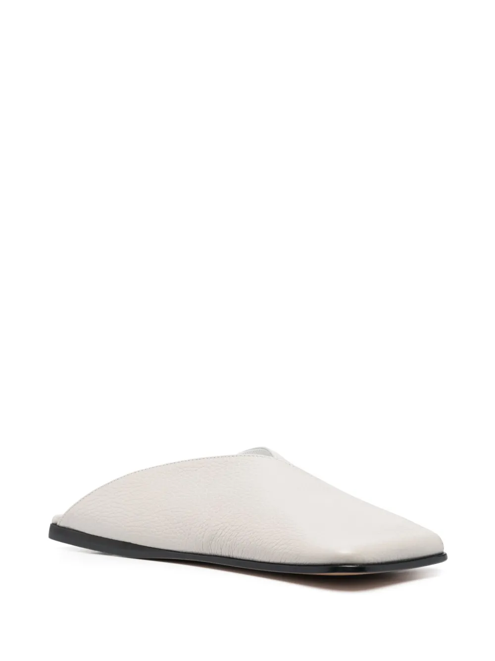 Femme MM6 Maison Margiela Chaussons En Cuir à Bout Fermé 2 Femme MM6 Maison Margiela Chaussons En Cuir à Bout Fermé – Image 2