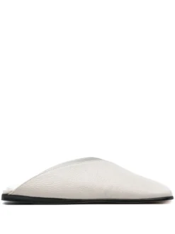 Femme MM6 Maison Margiela Chaussons En Cuir à Bout Fermé