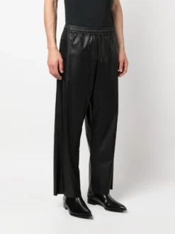 Homme MM6 Maison Margiela Pantalon Court En Cuir Artificiel -Épure Mode Promos Boutique 19985564 50058222 1000