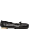 Femme MM6 Maison Margiela Ballerines En Cuir à Détail De Nœud