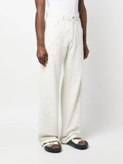 Homme MM6 Maison Margiela Pantalon Ample à Effet Usé -Épure Mode Promos Boutique 20026917 45132260 1000