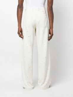 Homme MM6 Maison Margiela Pantalon Ample à Effet Usé -Épure Mode Promos Boutique 20026917 45132274 1000