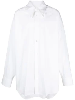 Homme MM6 Maison Margiela Chemise En Coton à Coupe Longue