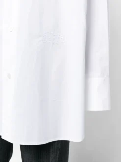 Homme MM6 Maison Margiela Chemise En Coton à Coupe Longue -Épure Mode Promos Boutique 20060111 45144239 1000