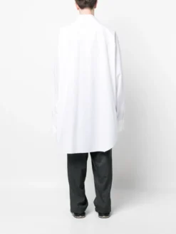 Homme MM6 Maison Margiela Chemise En Coton à Coupe Longue -Épure Mode Promos Boutique 20060111 45144240 1000