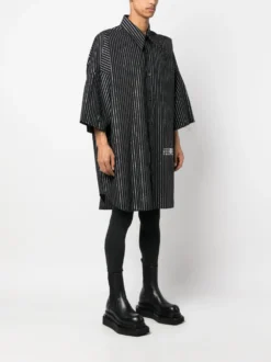 Homme MM6 Maison Margiela Chemise En Coton à Rayures -Épure Mode Promos Boutique 20084044 45245624 1000