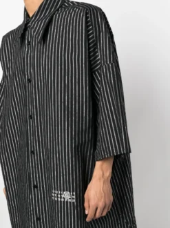 Homme MM6 Maison Margiela Chemise En Coton à Rayures -Épure Mode Promos Boutique 20084044 45246323 1000