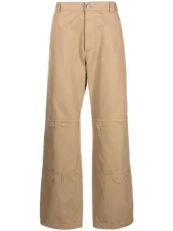 Homme MM6 Maison Margiela Raw-cut Edge Cotton Trousers