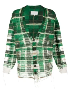 Homme Maison Margiela Cardigan à Carreaux