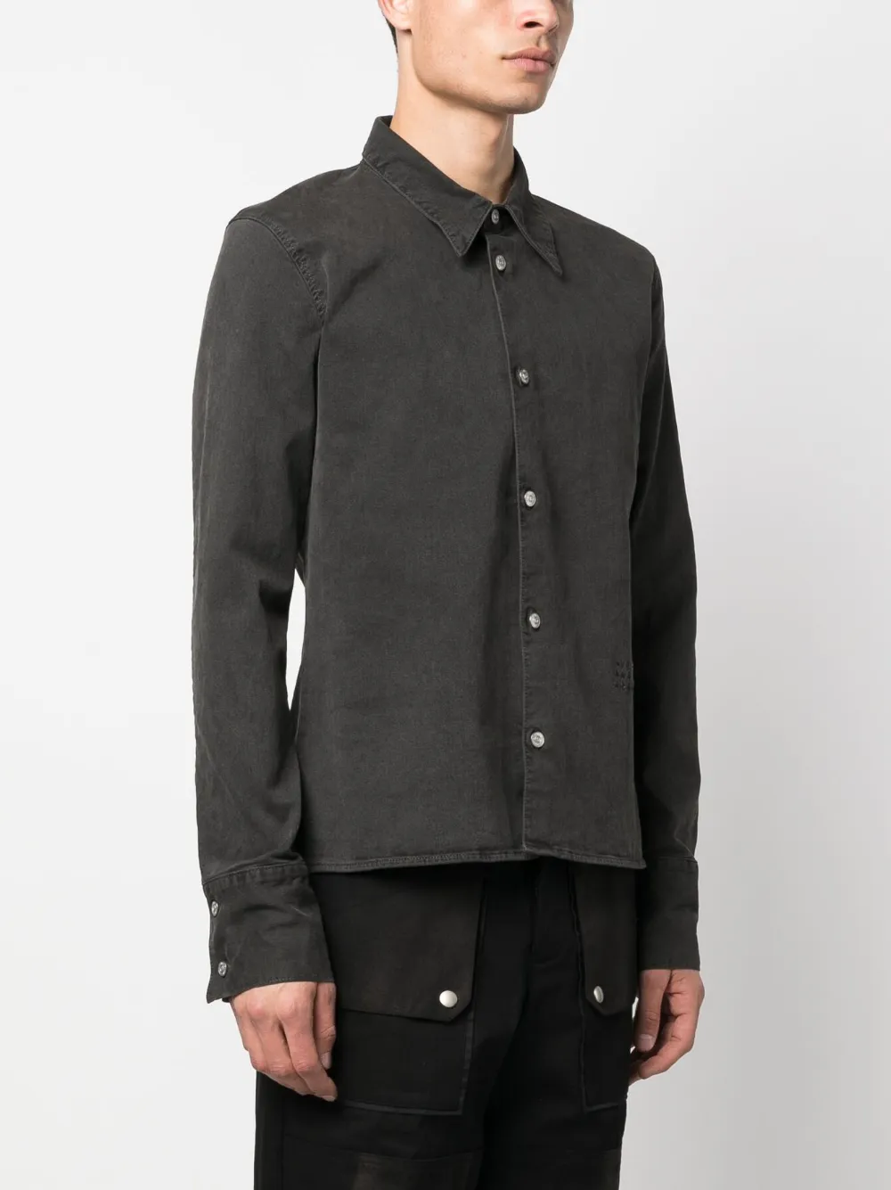 Homme MM6 Maison Margiela Chemise à Logo Brodé 3 Homme MM6 Maison Margiela Chemise à Logo Brodé – Image 3