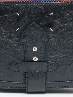 Homme Maison Margiela Sac Porté épaule En Cuir à Carreaux -Épure Mode Promos Boutique 20143909 50497605 1000
