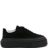 Homme MM6 Maison Margiela Logo-embossed Leather Sneakers