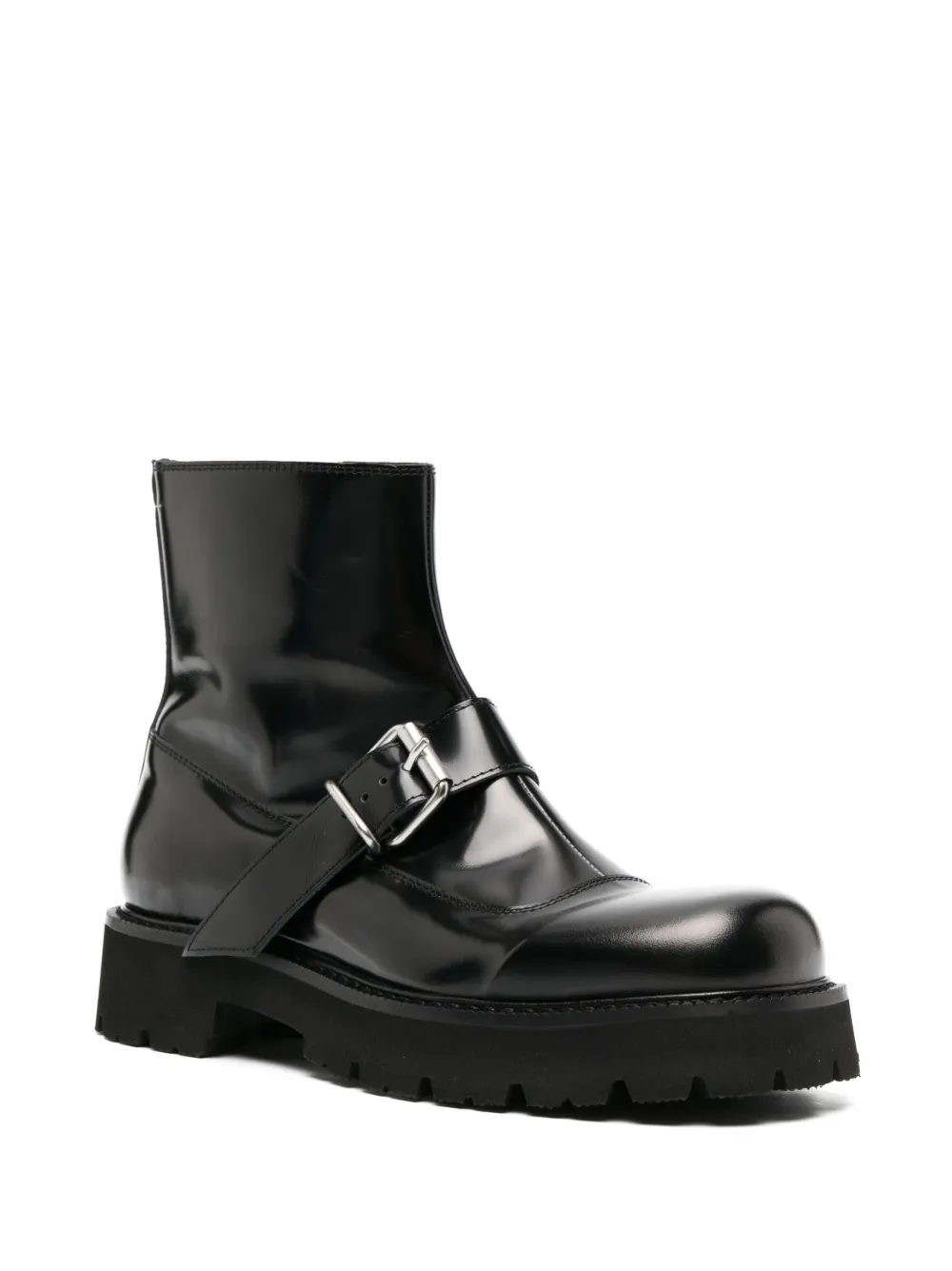 Homme MM6 Maison Margiela Bottines En Cuir à Boucles 2 Homme MM6 Maison Margiela Bottines En Cuir à Boucles – Image 2