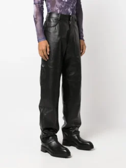 Homme MM6 Maison Margiela Pantalon Ample En Cuir -Épure Mode Promos Boutique 20308443 50724896 1000