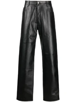 Homme MM6 Maison Margiela Pantalon Ample En Cuir