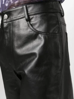 Homme MM6 Maison Margiela Pantalon Ample En Cuir -Épure Mode Promos Boutique 20308443 50724903 1000