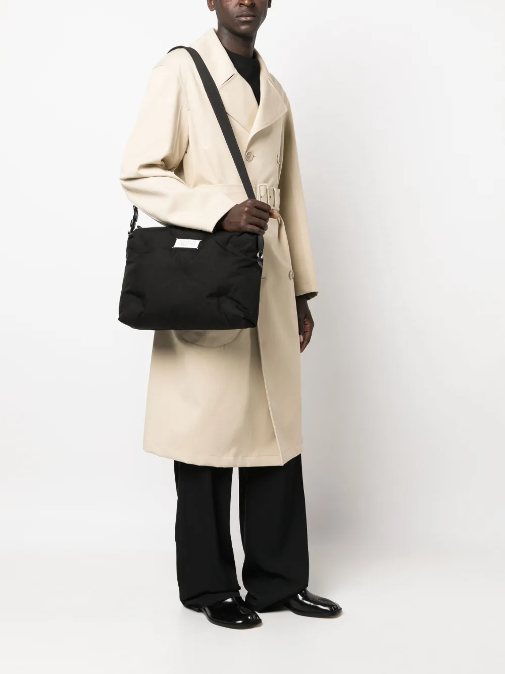 Homme Maison Margiela Sac Porté épaule Matelassé à Logo Signature 2 Homme Maison Margiela Sac Porté épaule Matelassé à Logo Signature – Image 2