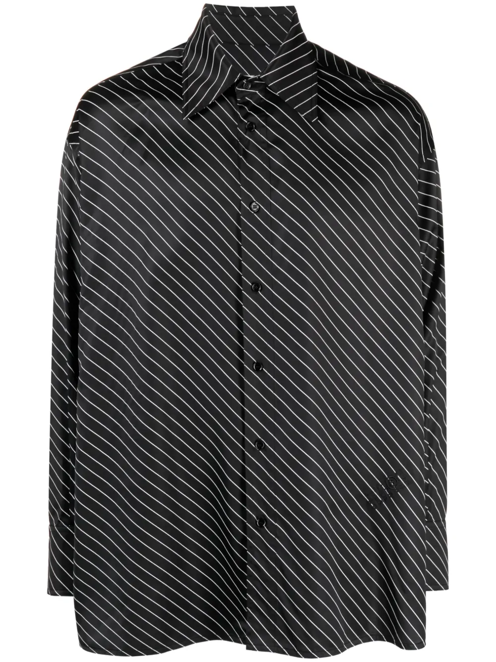 Homme MM6 Maison Margiela Chemise Rayée à Manches Longues 1 Homme MM6 Maison Margiela Chemise Rayée à Manches Longues