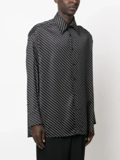 Homme MM6 Maison Margiela Chemise Rayée à Manches Longues 7 Homme MM6 Maison Margiela Chemise Rayée à Manches Longues -Épure Mode Promos Boutique 20619394 50625299 1000