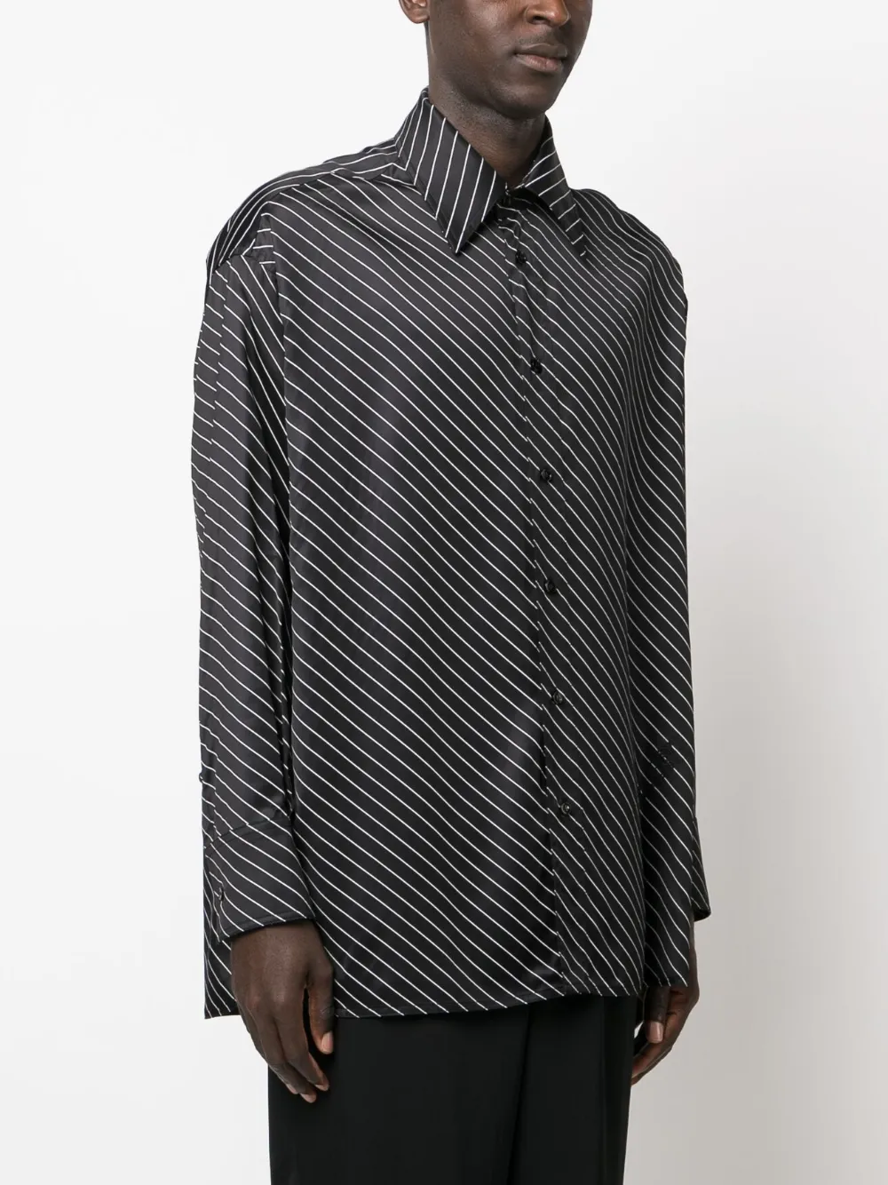 Homme MM6 Maison Margiela Chemise Rayée à Manches Longues 3 Homme MM6 Maison Margiela Chemise Rayée à Manches Longues – Image 3