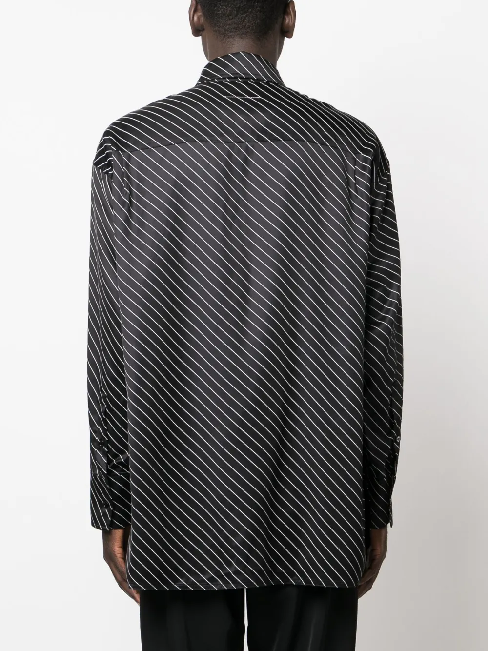 Homme MM6 Maison Margiela Chemise Rayée à Manches Longues 4 Homme MM6 Maison Margiela Chemise Rayée à Manches Longues – Image 4