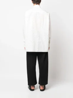 Homme MM6 Maison Margiela Chemise En Coton à Pois -Épure Mode Promos Boutique 20630532 50599697 1000