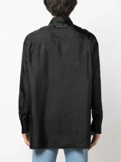 Homme MM6 Maison Margiela Logo-print Satin Shirt 8 Homme MM6 Maison Margiela Logo-print Satin Shirt -Épure Mode Promos Boutique 20789723 50812314 1000