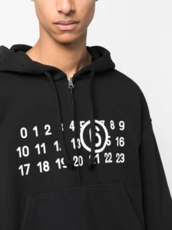 Homme MM6 Maison Margiela Hoodie Zippé à Logo Imprimé 9 Homme MM6 Maison Margiela Hoodie Zippé à Logo Imprimé -Épure Mode Promos Boutique 20792828 50742314 1000