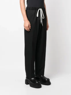Homme MM6 Maison Margiela Drawstring Straight-leg Trousers -Épure Mode Promos Boutique 20878880 50829857 1000