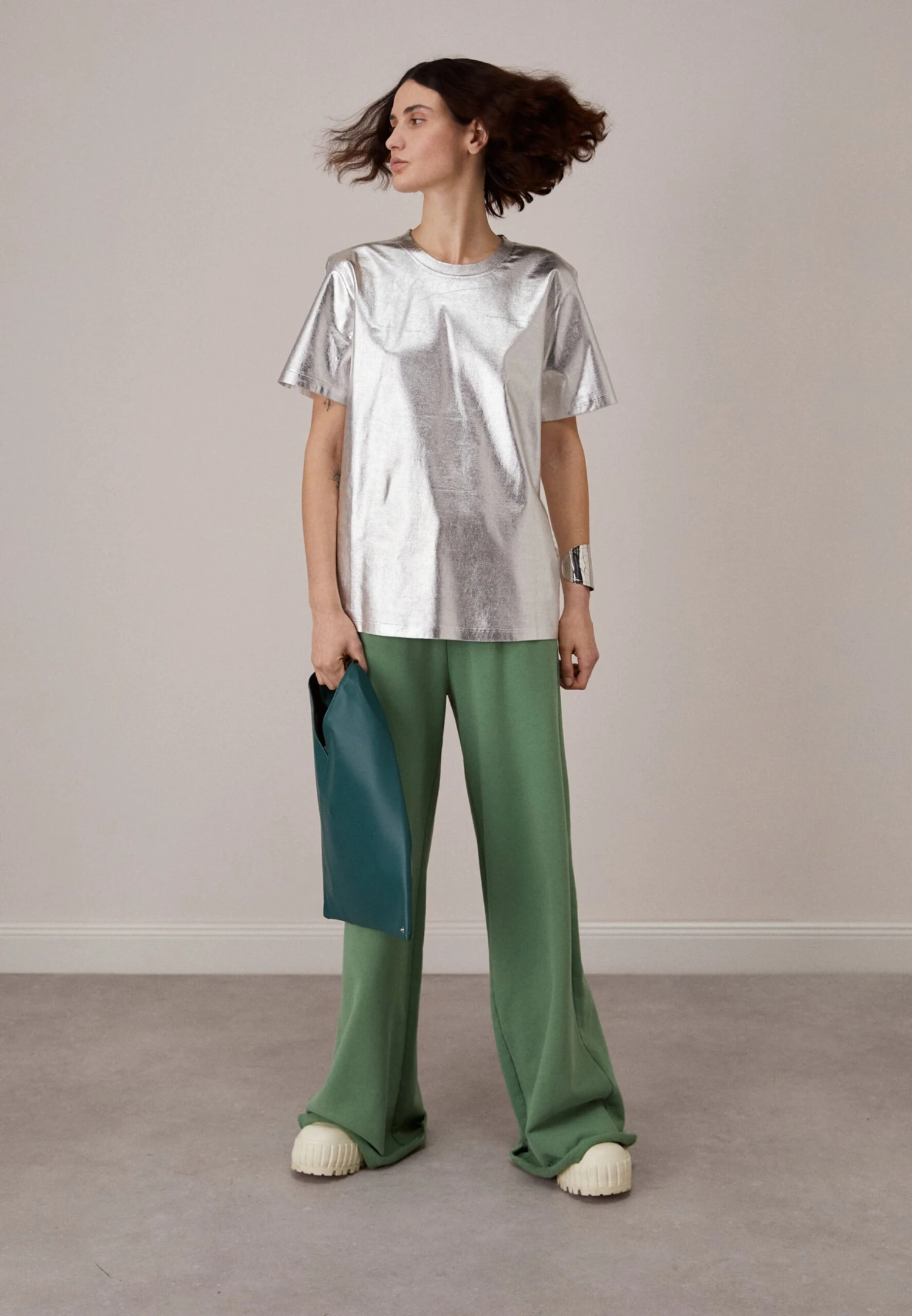 MM6 Maison Margiela T-Shirt Imprimé - Silver/White 2 MM6 Maison Margiela T-Shirt Imprimé - Silver/White – Image 2