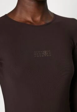 MM6 Maison Margiela T-Shirt À Manches Longues - Chocolate -Épure Mode Promos Boutique 7a9fd8bf495d4b559c24080a22b1731c