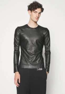 MM6 Maison Margiela Long Sleeved Unisex - T-Shirt À Manches Longues - Black -Épure Mode Promos Boutique 7c6dd5bd986e41e792415377bd51532b